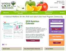 Tablet Screenshot of cacfp.org